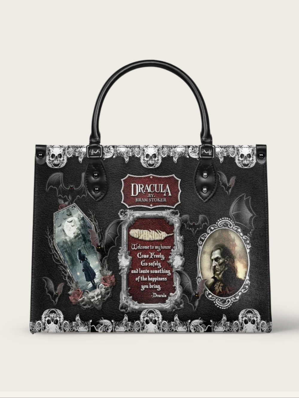 Lettoria Vegan Leather Dracula Handbag